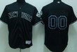Personalize Jersey Men's New York Yankees Customized Black Jersey Mlb