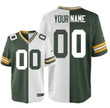 Personalize Jerseymen's Nike Green Bay Packers Customized Green/White Two Tone Elite Jersey Nfl