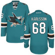 Men's San Jose Sharks #68 Melker Karlsson Teal Green Home Jersey Nhl