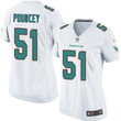 Women's Miami Dolphins #51 Mike Pouncey Nfl Road White Nike Jersey Nfl- Women's