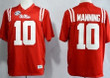 Ole Miss Rebels #10 Eli Manning 2013 Red Jersey Ncaa