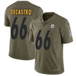 Nike Pittsburgh Steelers #66 David Decastro Olive Men's Stitched Nfl Limited 2017 Salute To Service Jersey Nfl