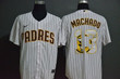 Men's San Diego Padres #13 Manny Machado White Team Logo Stitched Mlb Cool Base Nike Jersey Mlb