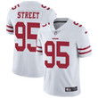 Nike San Francisco 49Ers #95 Kentavius Street White Men's Stitched Nfl Vapor Untouchable Limited Jersey Nfl