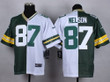 Nike Green Bay Packers #87 Jordy Nelson Green/White Two Tone Elite Jersey Nfl