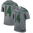 Nike New York Jets 14 Sam Darnold Gray Inverted Legend Jersey Nfl