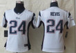 Nike New England Patriots #24 Darrelle Revis White Game Womens Jersey Nfl- Women's