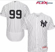 Men's New York Yankees #99 Aaron Judge White Home Stitched Mlb Majestic Flex Base Jersey Mlb
