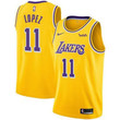 Nike Los Angeles Lakers #11 Brook Lopez Gold Nba Swingman Icon Edition Jersey Nba