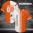Personalize Baseball Jersey - Miami Hurricanes Personalized Baseball Jersey Shirt 125 - Baseball Jersey LF