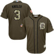 Detroit Tigers #3 Ian Kinsler Green Salute To Service Stitched Mlb Jersey Mlb