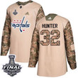 Adidas Capitals #32 Dale Hunter Camo 2017 Veterans Day 2018 Stanley Cup Final Stitched Nhl Jersey Nhl