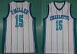 Mitchell And Ness Hornets #15 Percy Miller White Throwback Stitched Nba Jersey Nba