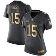 Women's Nike Cincinnati Bengals #15 John Ross Black Stitched Nfl Limited Gold Salute To Service Jersey Nfl- Women's