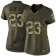 Lions #23 Darius Slay Jr Green Women's Stitched Football Limited 2015 Salute To Service Jersey Nfl- Women's