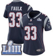 #33 Limited Kevin Faulk Navy Blue Nike Nfl Home Women's Jersey New England Patriots Vapor Untouchable Super Bowl Liii Bound Nfl