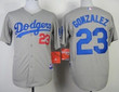 Los Angeles Dodgers #23 Adrian Gonzalez 2014 Gray Jersey Mlb