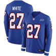 Nike Bills #27 Tre'davious White Royal Blue Team Color Men's Stitched Nfl Limited Therma Long Sleeve Jersey Nfl