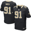 Men's New Orleans Saints #91 Will Smith Black Retired Player Nfl Nike Elite Jersey Nfl