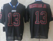 Nike New York Giants #13 Odell Beckham Jr Lights Out Black Elite Jersey Nfl