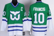 Hartford Whalers #10 Ron Francis Green Throwback Ccm Jersey Nhl