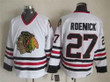 Chicago Blackhawks #27 Jeremy Roenick White Ccm Vintage Throwback Jersey Nhl