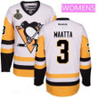 Women's Pittsburgh Penguins #3 Olli Maatta White Third 2017 Stanley Cup Finals Patch Stitched Nhl Reebok Hockey Jersey Nhl