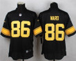 Men's Pittsburgh Steelers #86 Hines Ward Black With Yellow Nike Retired Player Nfl Elite Jersey Nfl