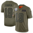 Men Dallas Cowboys 19 Cooper Green Nike Olive Salute To Service Limited Nfl Jerseys Nfl
