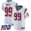 Texans #99 J.J. Watt White Men's Stitched Football 100Th Season Vapor Limited Jersey Nfl