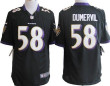 Nike Baltimore Ravens #58 Elvis Dumervil Black Limited Jersey Nfl