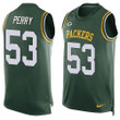 Men's Green Bay Packers #53 Nick Perry Green Hot Pressing Player Name & Number Nike Nfl Tank Top Jersey Nfl