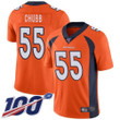 Nike Broncos #55 Bradley Chubb Orange Men's Stitched Nfl 100Th Season Vapor Limited Jersey Nfl