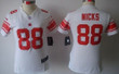 Nike New York Giants #88 Hakeem Nicks White Limited Womens Jersey Nfl- Women's