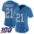 Nike Lions #21 Tracy Walker Blue Throwback Women's Stitched NFL 100th Season Vapor Untouchable Limited Jersey NFL- Women's