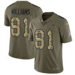 Nike Chargers #81 Mike Williams Olive Camo Men's Stitched Nfl Limited 2017 Salute To Service Jersey Nfl