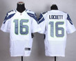 Men's Seattle Seahawks #16 Tyler Lockett Nike White Elite Jersey Nfl