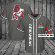 Personalize Baseball Jersey - Arkansas Razorbacks Personalized Baseball Jersey Shirt 195 - Baseball Jersey LF
