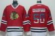 Chicago Blackhawks #50 Corey Crawford Usa Flag Fashion Red Jersey Nhl