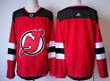Men's New Jersey Devils Blank Red With Black 2017-2018 Adidas Hockey Stitched Nhl Jersey Nhl