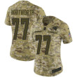 Nike Rams #77 Andrew Whitworth Camo Women's Stitched Nfl Limited 2018 Salute To Service Jersey Nfl- Women's