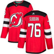 Devils #76 P. K. Subban Red Home Authentic Stitched Hockey Jersey Nhl