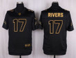 Nike Chargers #17 Philip Rivers Black Men's Stitched Nfl Elite Pro Line Gold Collection Jersey Nfl