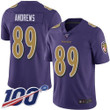 Nike Ravens #89 Mark Andrews Purple Men's Stitched Nfl Limited Rush 100Th Season Jersey Nfl