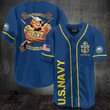 All Gave Some Some Gave All Us Navy Baseball Jersey | Colorful | Adult Unisex | S - 5Xl Full Size - Baseball Jersey Lf