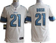 Nike Detroit Lions #21 Reggie Bush White Limited Jersey Nfl