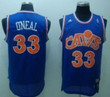 Cleveland Cavaliers #33 Shaquille O'neal Cavfanatic Blue Swingman Throwback Jersey Nba