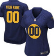 Personalize Jerseywomen's Nike Green Bay Packers Customized Navy Blue Limited Jersey Nfl