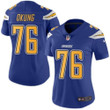 Nike Chargers #76 Russell Okung Electric Blue Women's Stitched Nfl Limited Rush Jersey Nfl- Women's