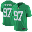 Men's Philadelphia Eagles #97 Malik Jackson Green Men's Stitched Football Limited Rush Jersey Nfl